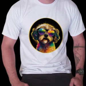 Camisa Cachorrinho de óculos (0121)