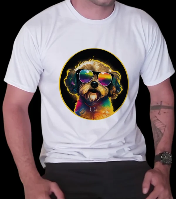 Camisa Cachorrinho de óculos (0121)