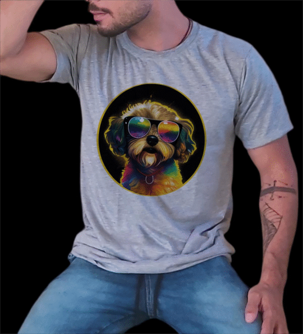 Camisa Cachorrinho de óculos (0121) - Imagem 2